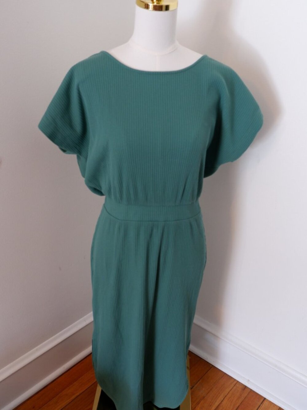 Anthropologie Daily Practice S Midi Dress Criss Cross Athletic Casual Dress